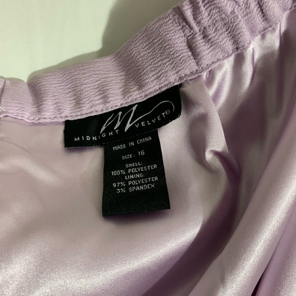 NWT- Midnight Velvet 3 piece lavender skirt, blouse & jacket suit. Sz:16 lined - Picture 12 of 12